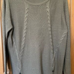 Studio Works Brown Cable Knit Sweater